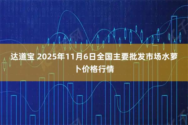 达道宝 2025年11月6日全国主要批发市场水萝卜价格行情