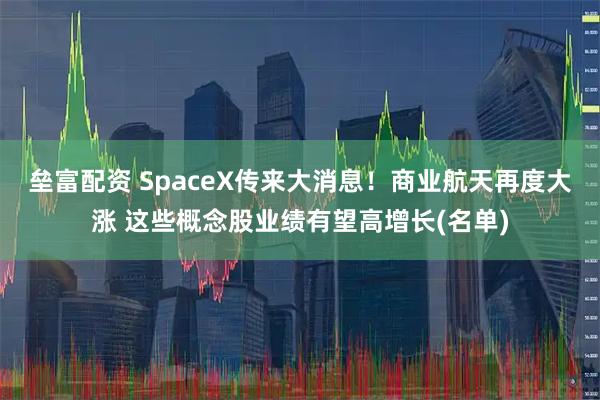 垒富配资 SpaceX传来大消息！商业航天再度大涨 这些概念股业绩有望高增长(名单)